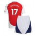 Arsenal Oleksandr Zinchenko #17 Hjemmedraktsett Barn 2024-25 Kortermet (+ Korte bukser)